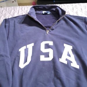 VNTAGE Polo Ralph Lauren Sz L USA 🇺🇸 1/4 zip top